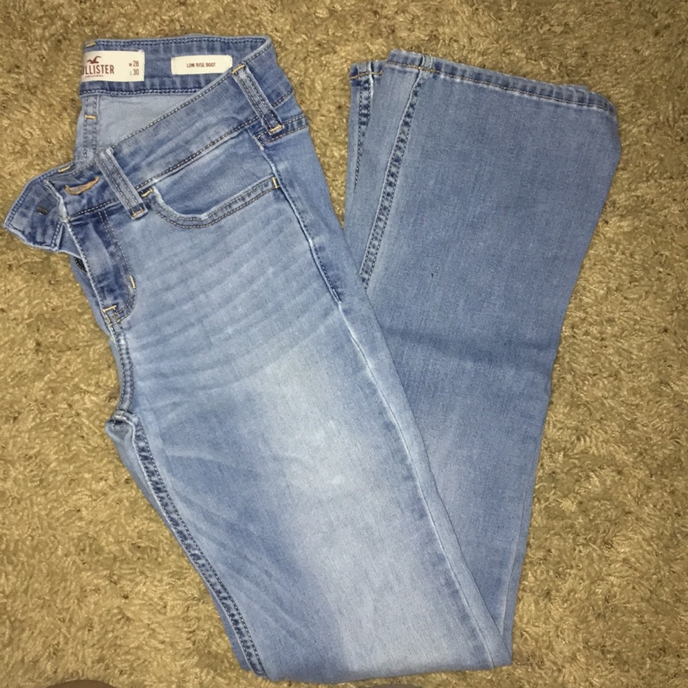 Hollister low rise boot cut jeans